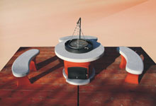 Gartengrill Koralle 100 cm
